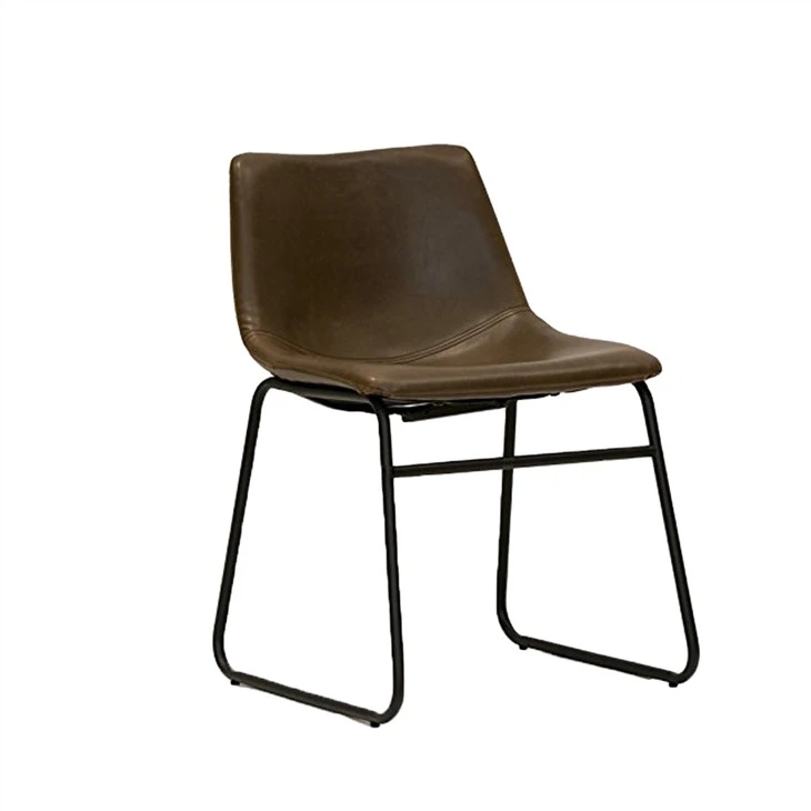 Lotusville Vintage PU kožne trpezarijske stolice