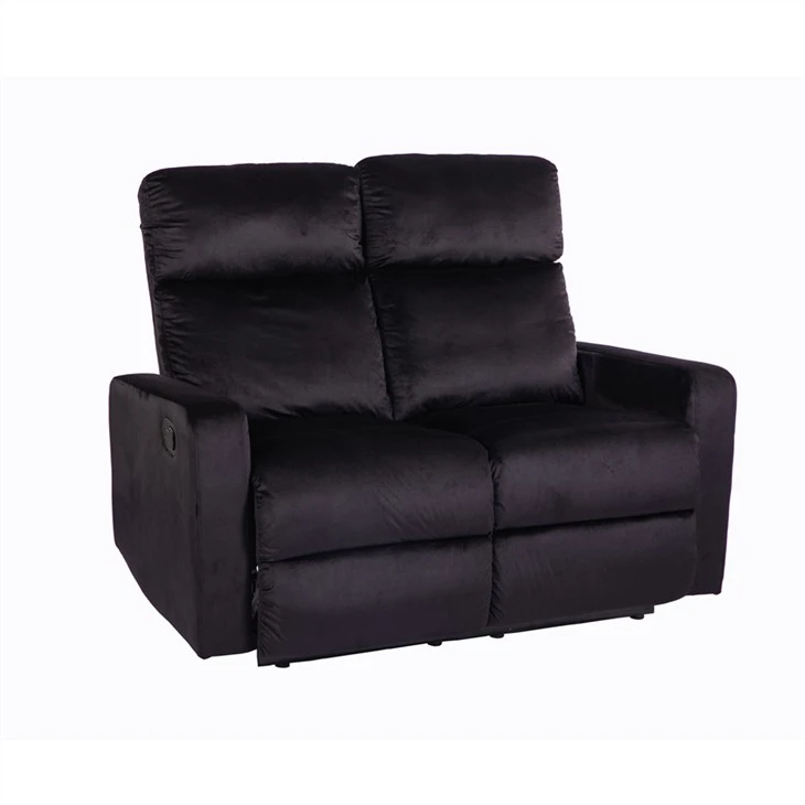 Sofa sa dva -sjedala od baršunaste tkanine