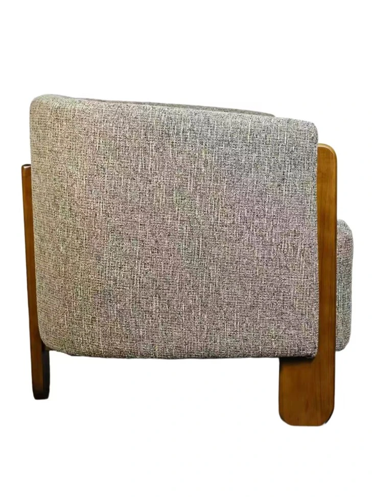 Custom tapecirana drvena fotelja Accent stolica za dnevnu sobu OEM ODM dostupan